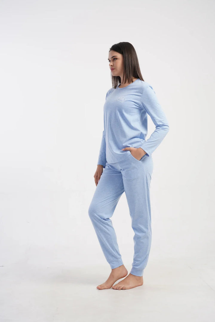 Piżama Damska Vienetta More Hugs, Niebieski, r. S-XL