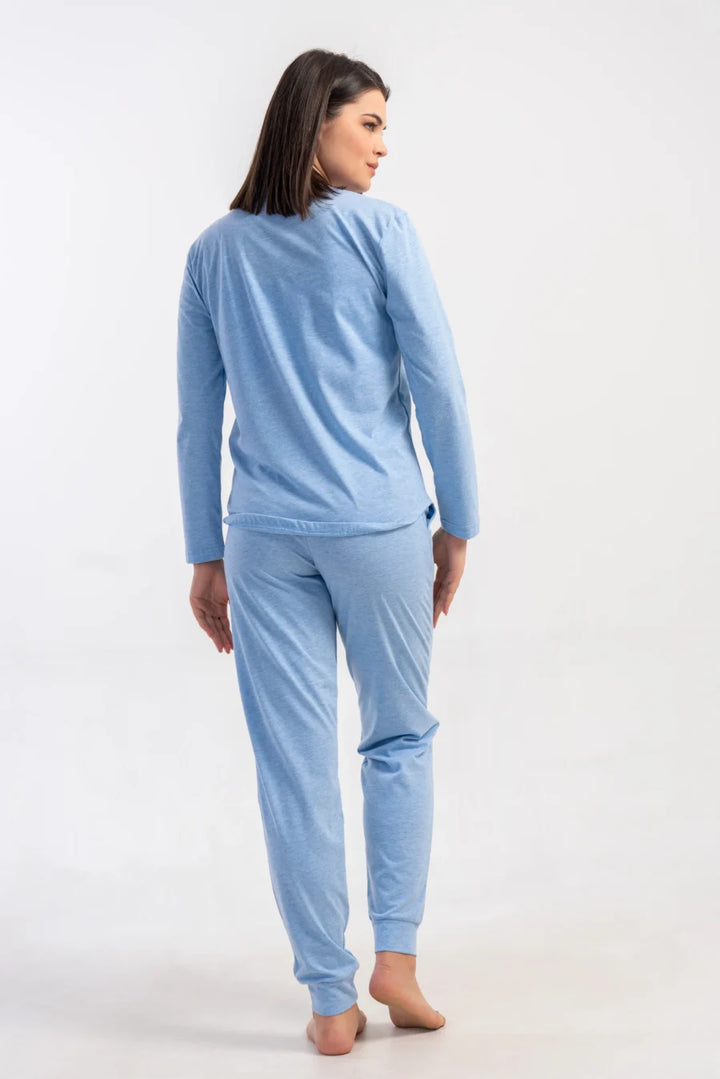 Piżama Damska Vienetta More Hugs, Niebieski, r. S-XL