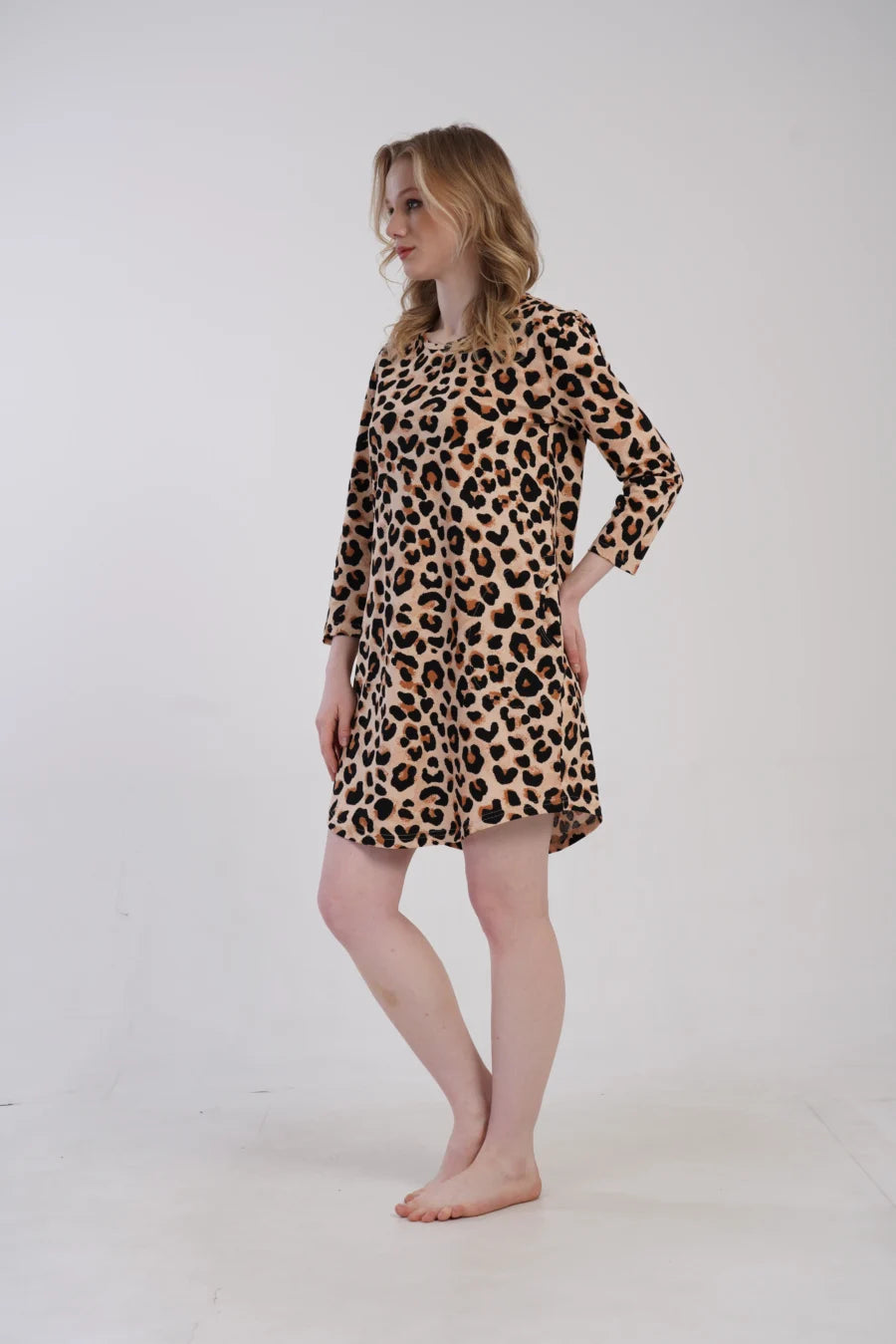 Koszula Nocna Vienetta Wild Comfort, Beżowy, r. 1XL-4XL