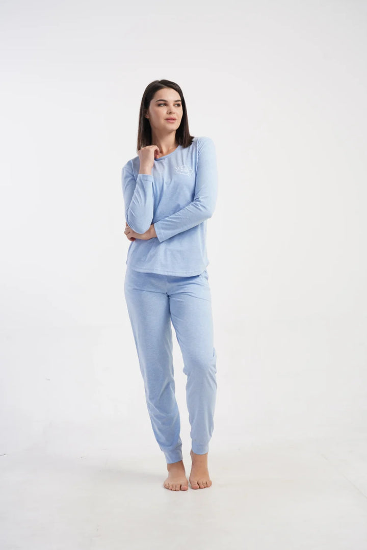 Piżama Damska Vienetta More Hugs, Niebieski, r. S-XL