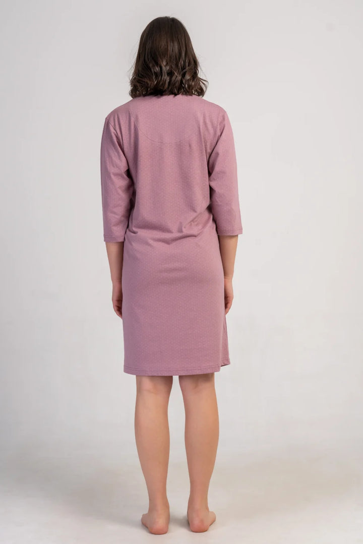 Koszula do Karmienia Vienetta Giraffe Charm, różowo-śliwkowy , r. S-XL