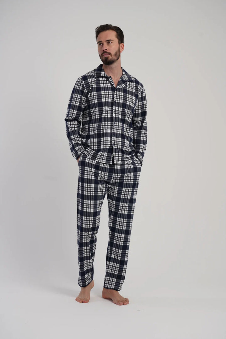 Piżama Męska Vienetta Classic Vibes, Granatowy, r. M-XXL