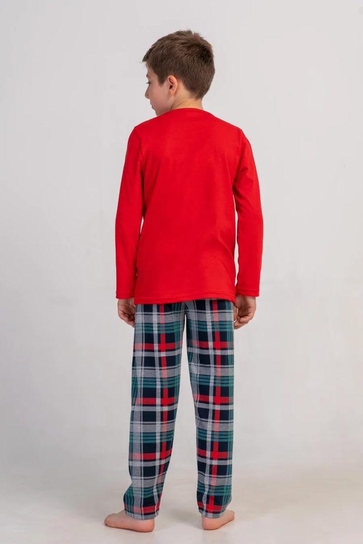 Piżama chłopięca Vienetta Unlimited Comfort, Czerwony, r. 134-164