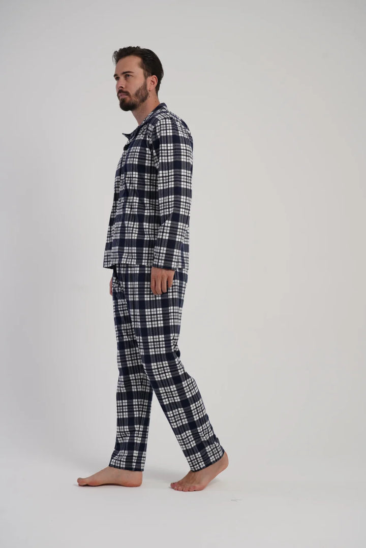 Piżama Męska Vienetta Classic Vibes, Granatowy, r. M-XXL