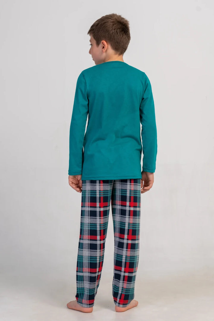 Piżama chłopięca Vienetta Unlimited Comfort, Zielony, r. 134-164