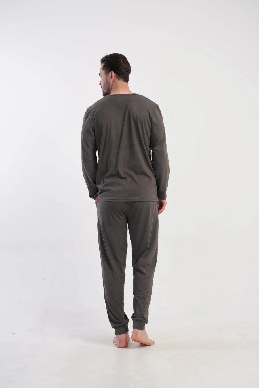 Piżama Męska Vienetta Beer Time, Szary, r. M-XXL