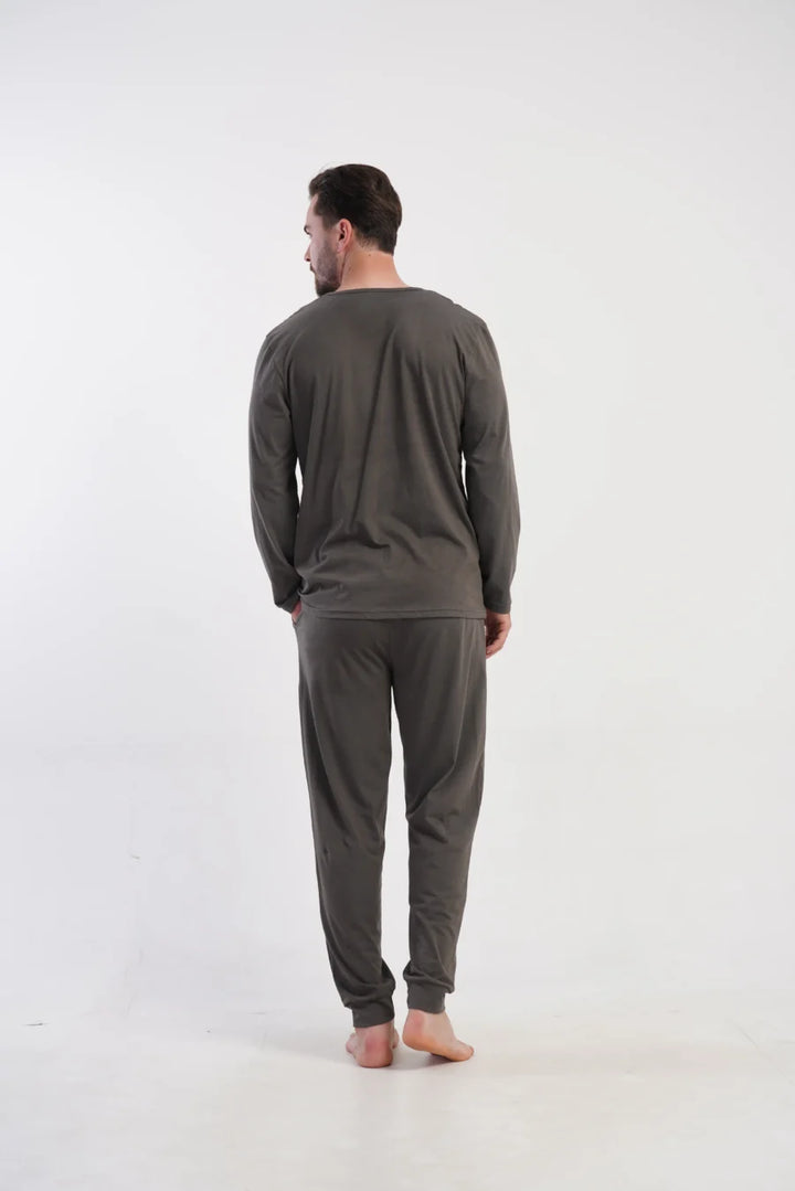 Piżama Męska Vienetta Beer Time, Szary, r. M-XXL