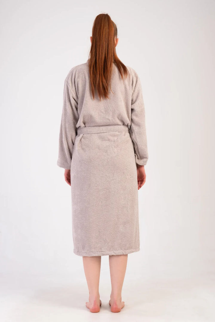 Szlafrok damski Vienetta Beige Night, Beżowy, r. M-XL