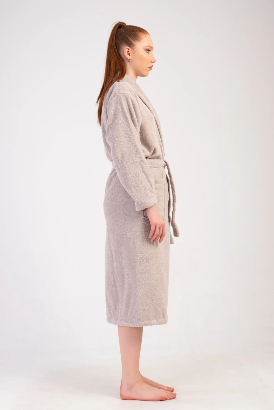 Szlafrok damski Vienetta Beige Night, Beżowy, r. M-XL