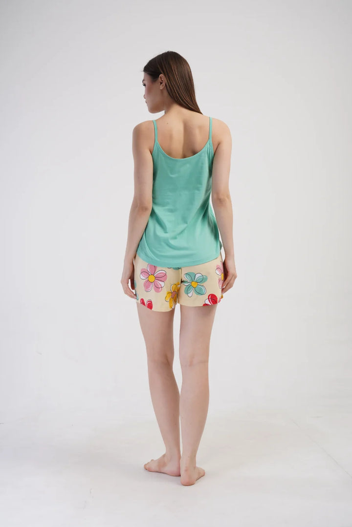 Piżama Damska Vienetta Little things, Zielony, S -XL