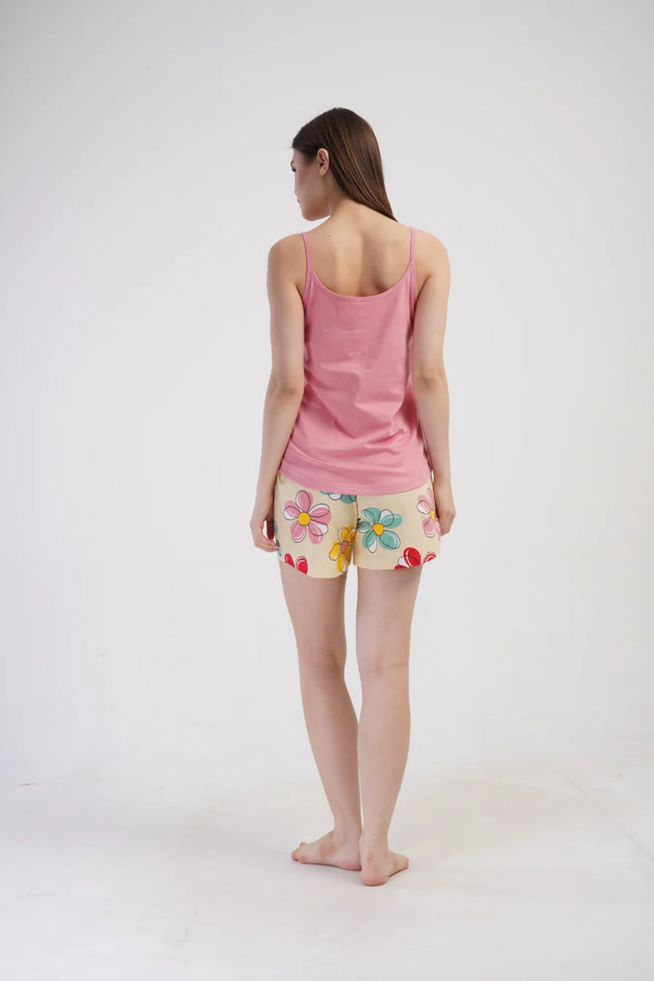 Piżama Damska Vienetta Little things, Różowy, S -XL