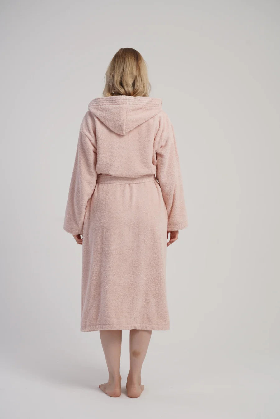 Szlafrok damski Vienetta Cozy Frotte, Różowy, r. M-XXL