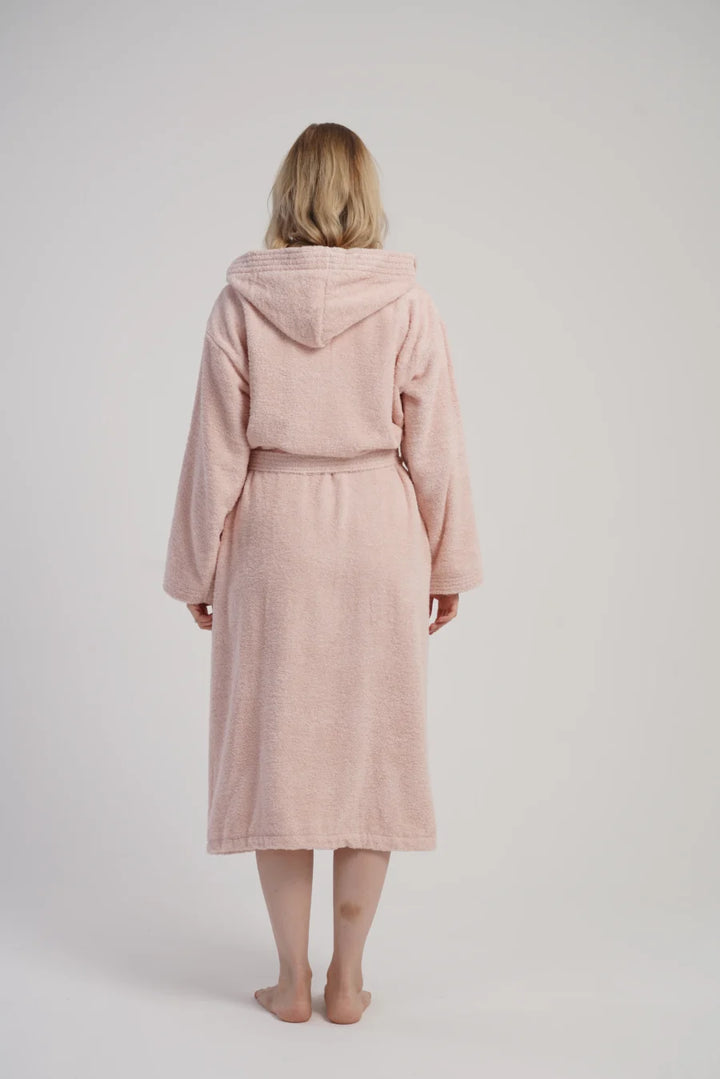 Szlafrok damski Vienetta Cozy Frotte, Różowy, r. M-XXL