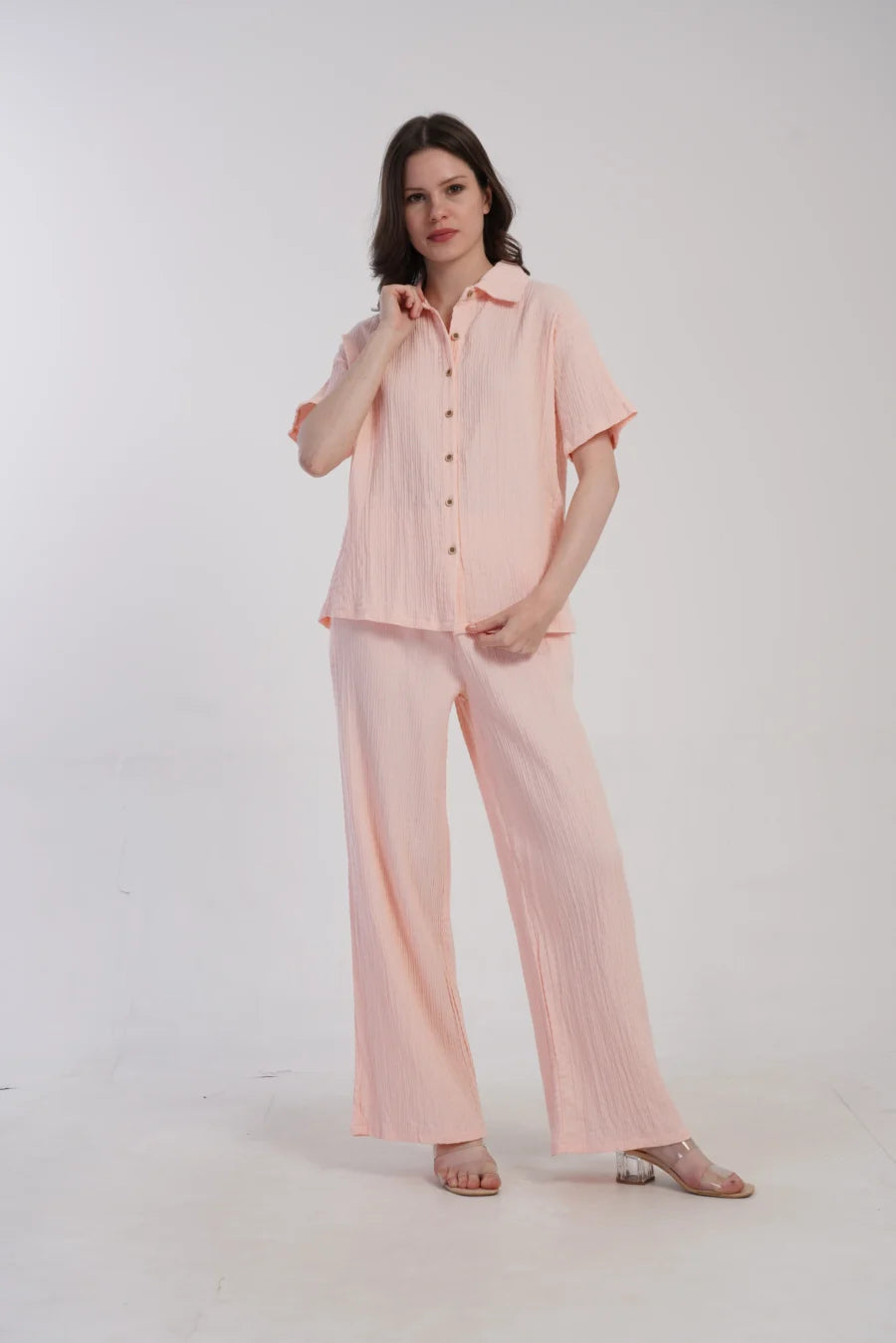 Piżama Damska Vienetta Pastel Dream, Różowy, r. S-XL