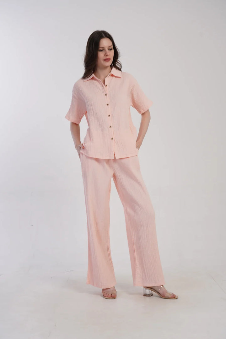 Piżama Damska Vienetta Pastel Dream, Różowy, r. S-XL