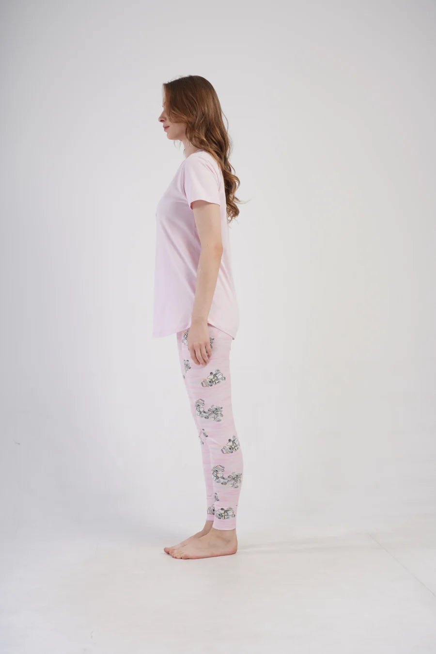 Piżama Damska Vienetta Teddy Bear, Różowy, r. S-XL