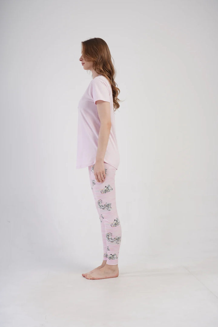 Piżama Damska Vienetta Teddy Bear, Różowy, r. S-XL