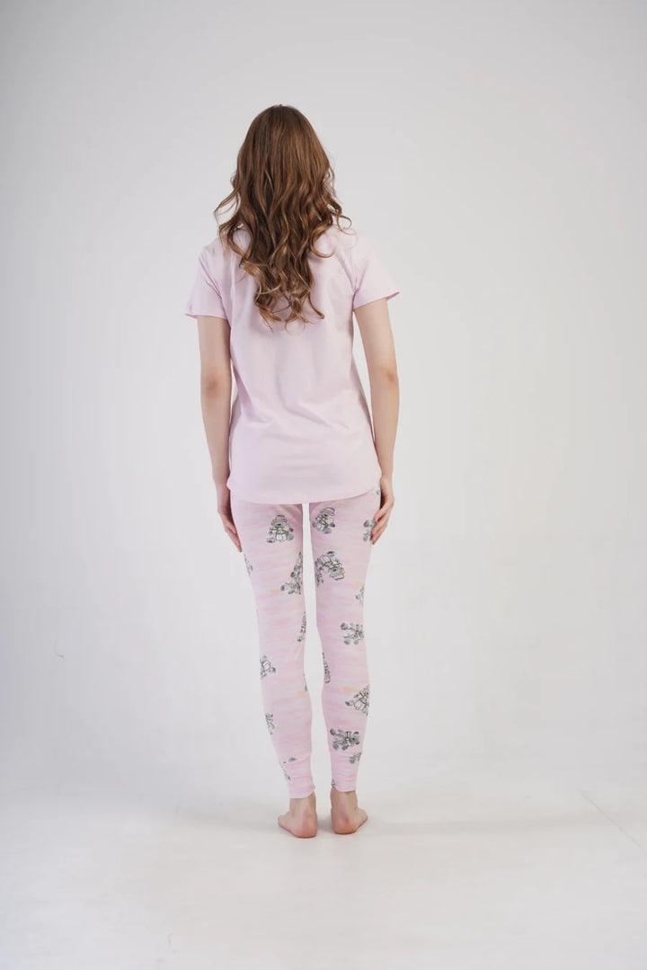 Piżama Damska Vienetta Teddy Bear, Różowy, r. S-XL