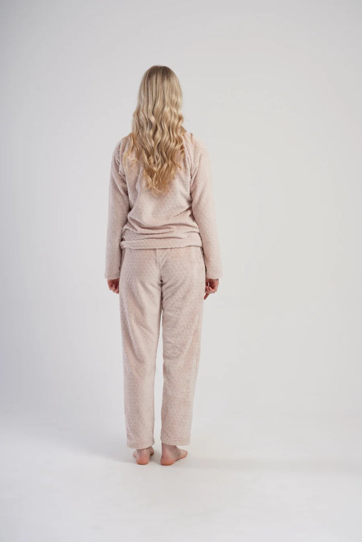 Piżama Damska Softowa Vienetta Soft Hexa, Różowy, r. S-XL