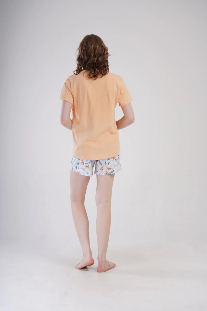 Piżama Damska Vienetta All you need is love, Pomarańczowy, r. 1XL-4XL