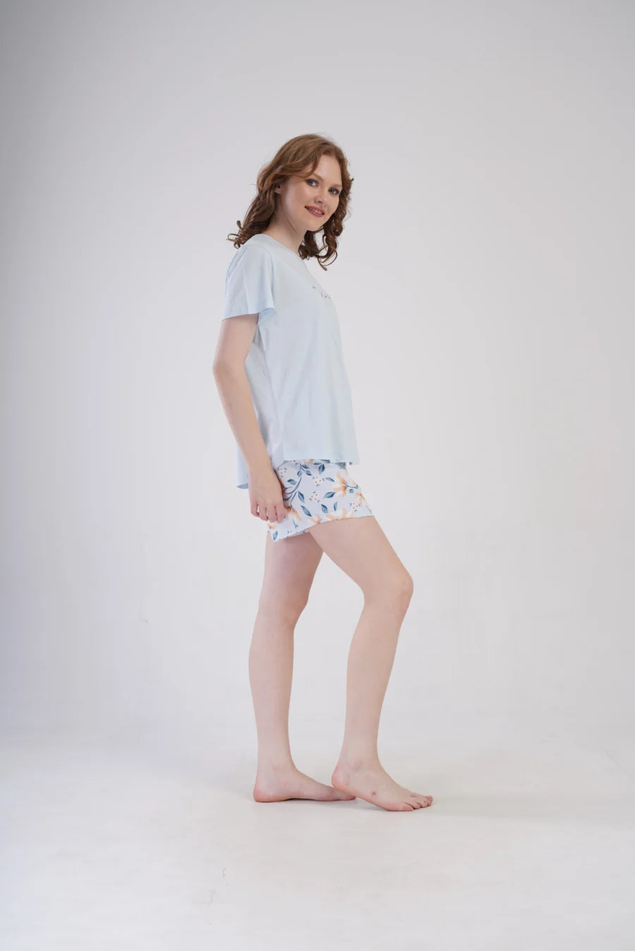 Piżama Damska Vienetta All you need is love, Niebieski, r. 1XL-4XL