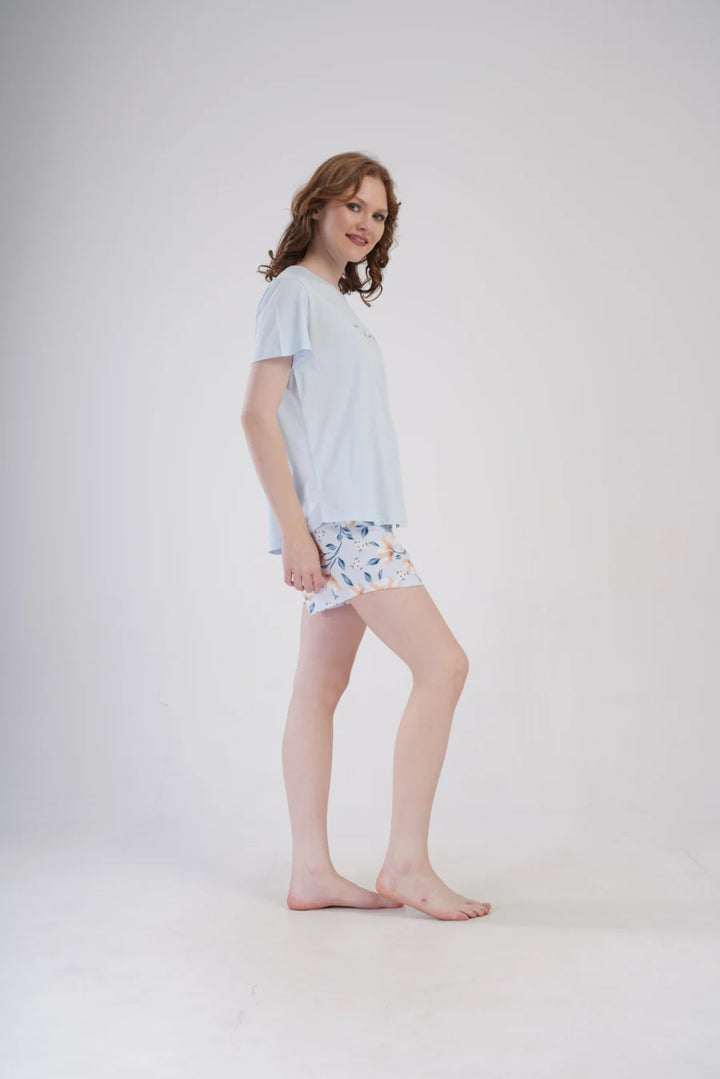 Piżama Damska Vienetta All you need is love, Niebieski, r. 1XL-4XL