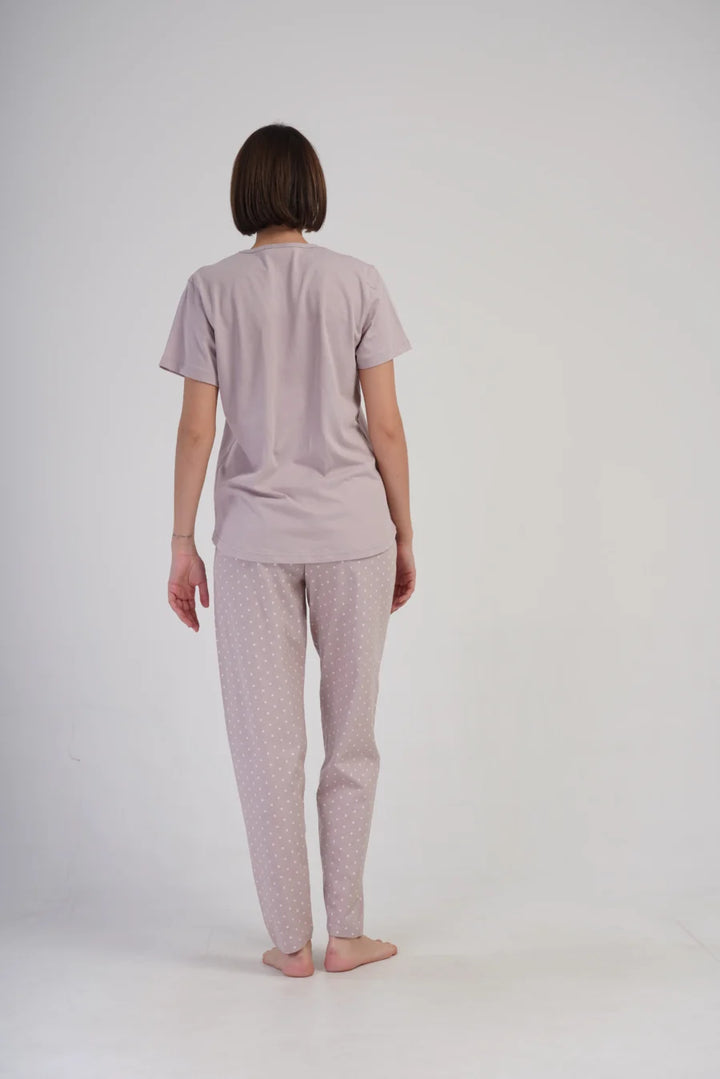 Piżama Damska Vienetta Butterfly, Różowy, r. 1XL-4XL