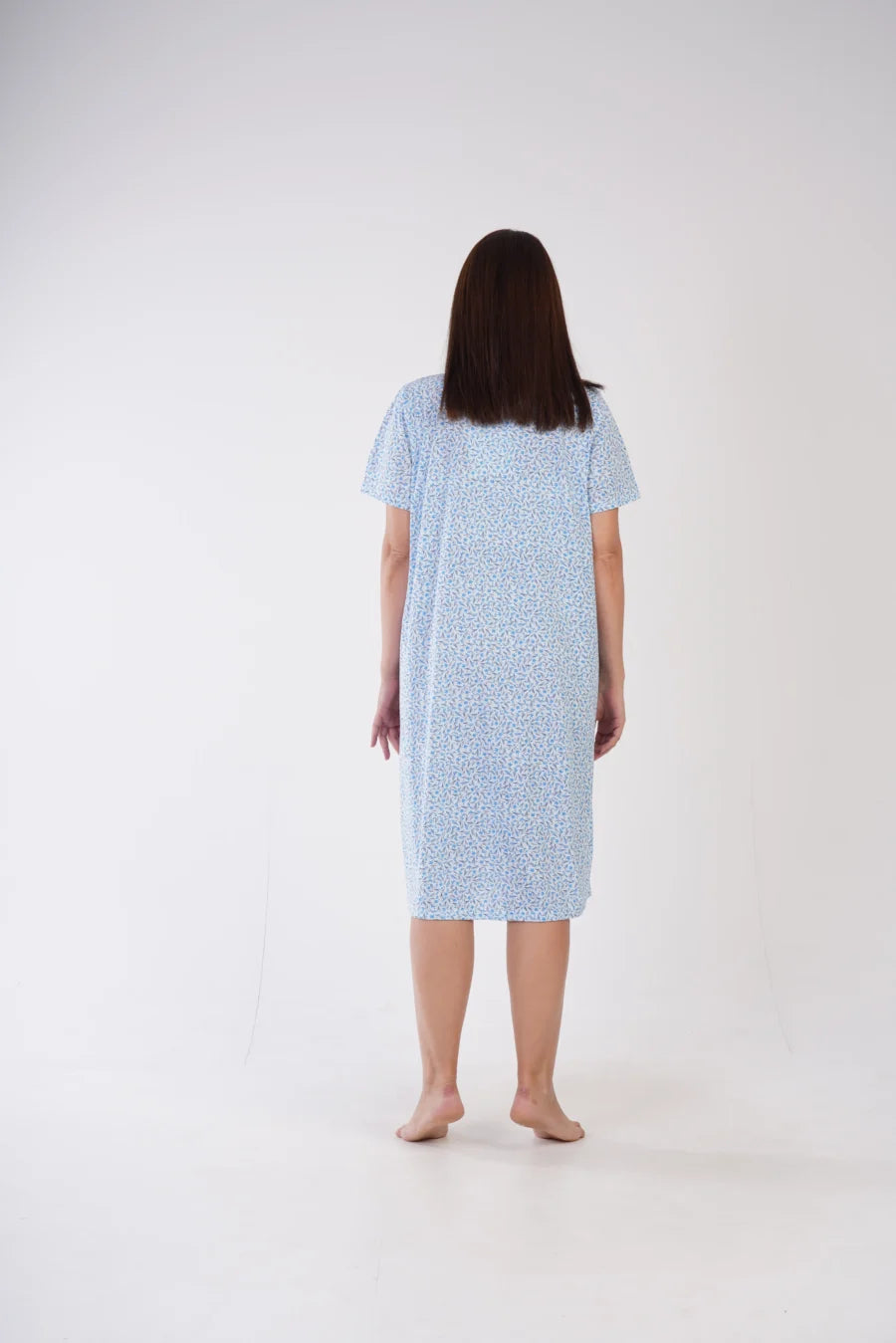 Koszula Nocna Vienetta Blue Flowers, Niebieski, r. 1XL - 4XL