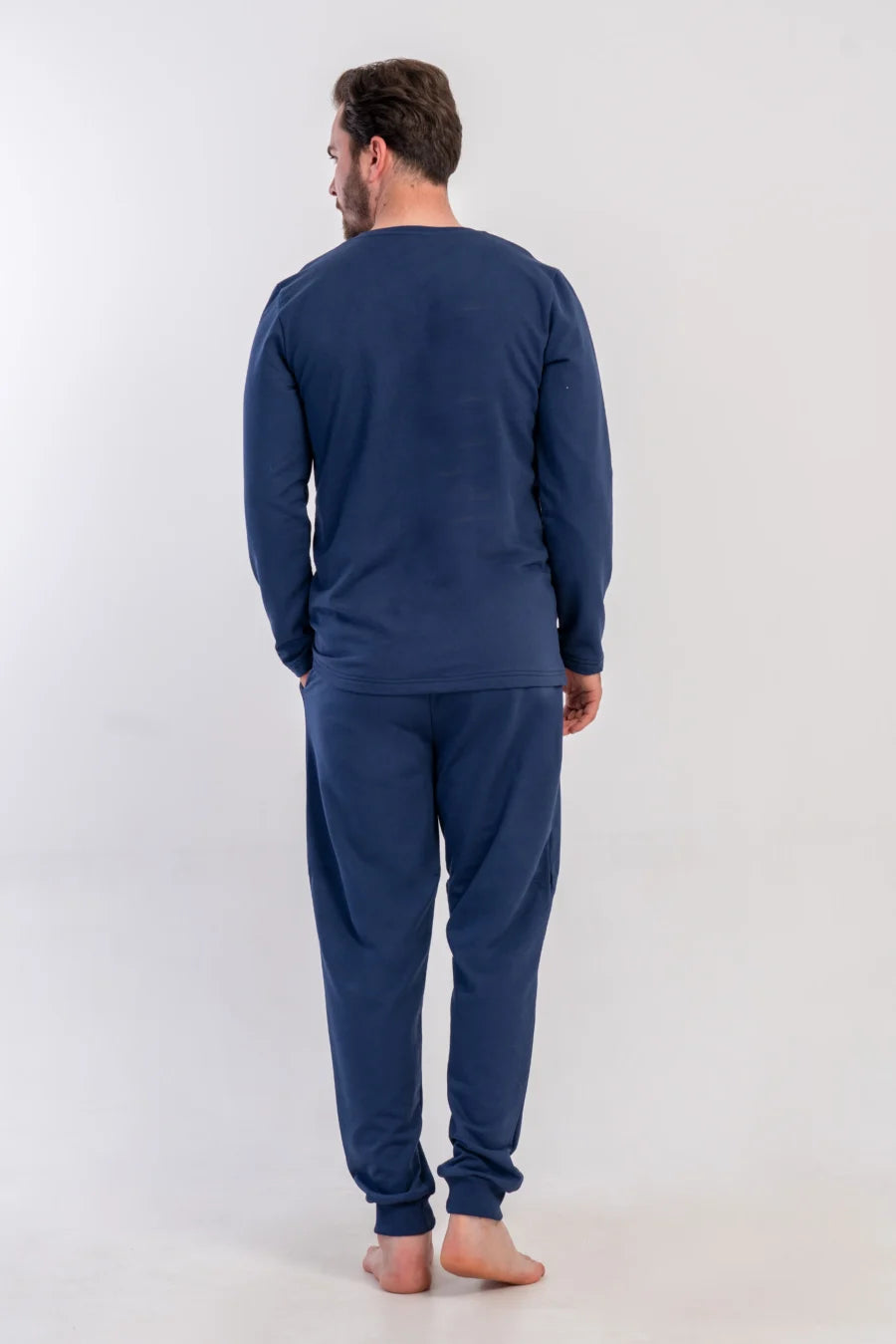 Piżama Męska Vienetta Cosmic Comfort, Granatowy, r. M-XXL