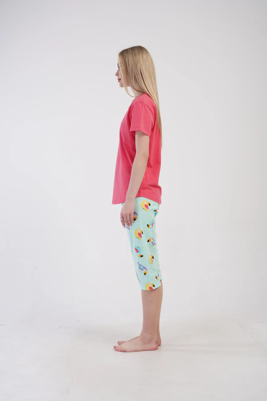 Piżama Damska Vienetta Summer Time, Różowy, r. S-XL