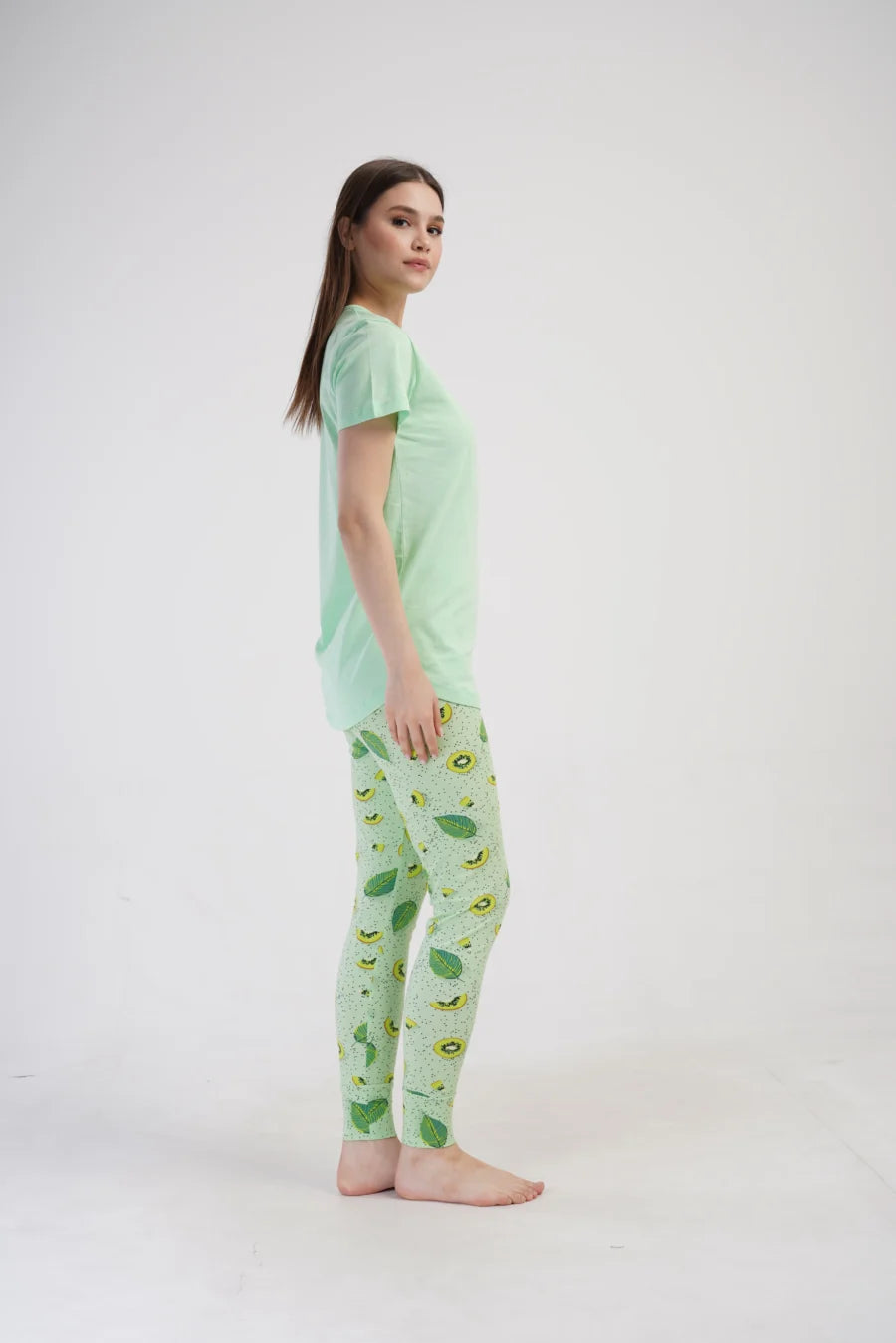 Piżama Damska Vienetta Dream Bloom, Beżowy, r. 1XL-4XL