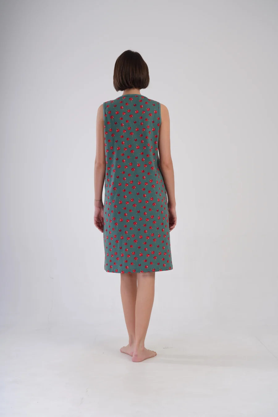 Szlafrok damski Vienetta Zip Robe, Zielony, r. M-XXL