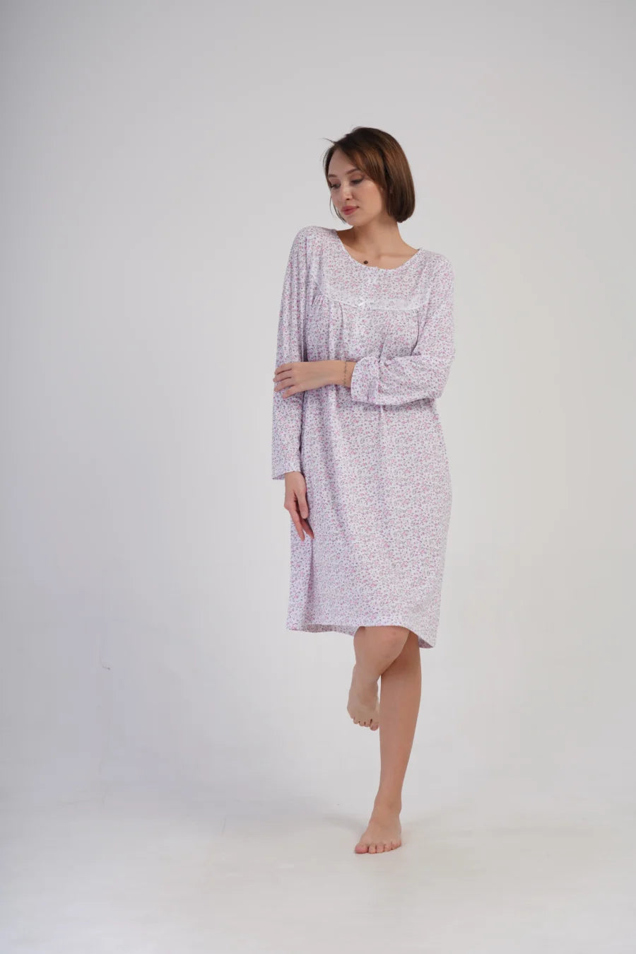 Koszula Nocna Damska Vienetta Pink Night, Różowy, r. M - XXL