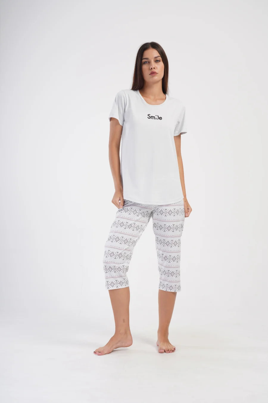 Piżama Damska Vienetta SM;)E, Szary, r. L-XXL