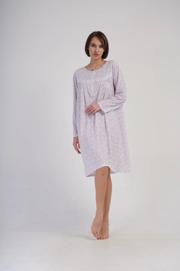 Koszula Nocna Damska Vienetta Blue Night, Niebieski, r. M - XXL