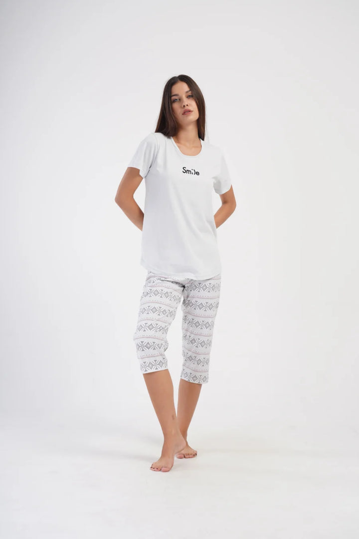 Piżama Damska Vienetta SM;)E, Szary, r. L-XXL