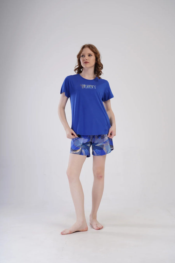 Piżama Damska Vienetta Pretty, Niebieski, r. 1XL-4XL