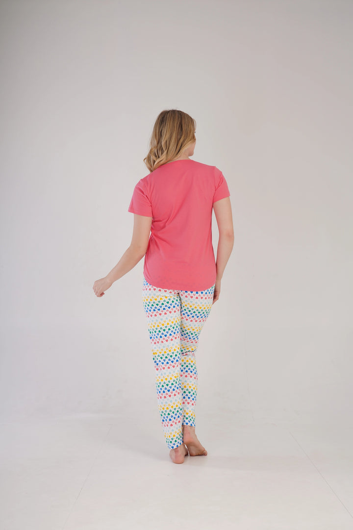 Piżama Damska Sleep Well Hedgehog Pink, różowa, r. S-XL