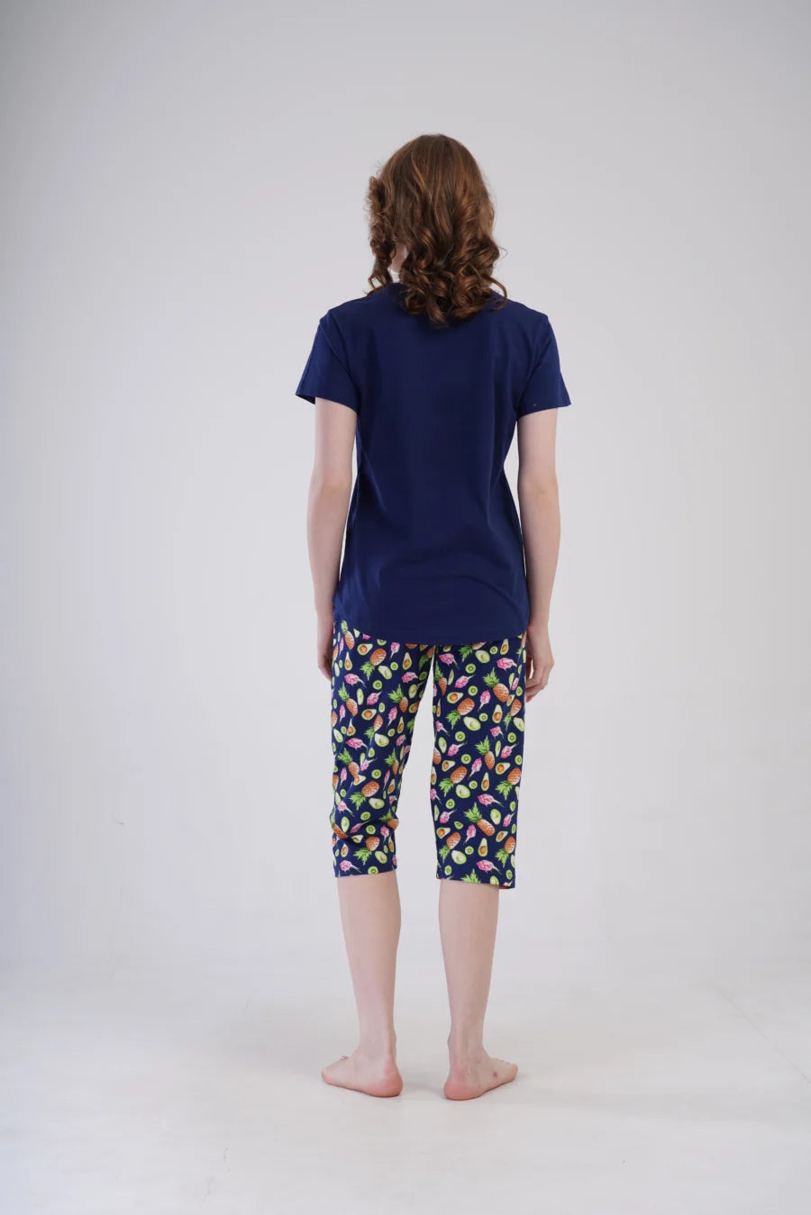 Piżama Damska Vienetta Summer Taste, Granatowy, r. L-XXL