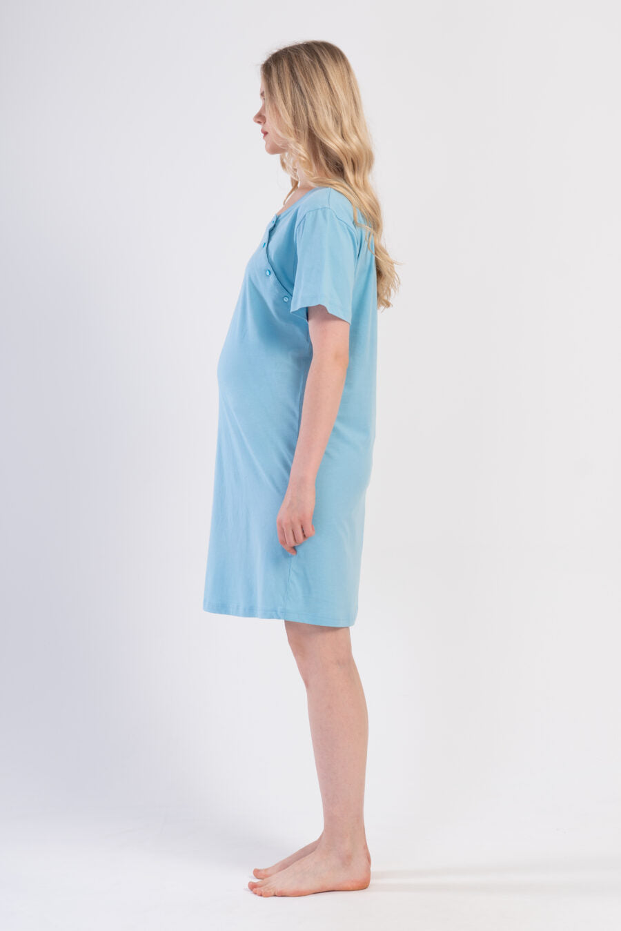 Koszula do Karmienia Vienetta Coming Soon, Niebieska, r. M-XXL