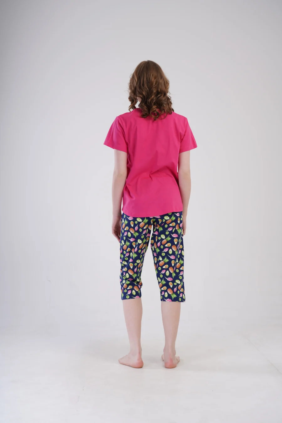 Piżama Damska Vienetta Summer time, Różowy, r. 5XL-7XL