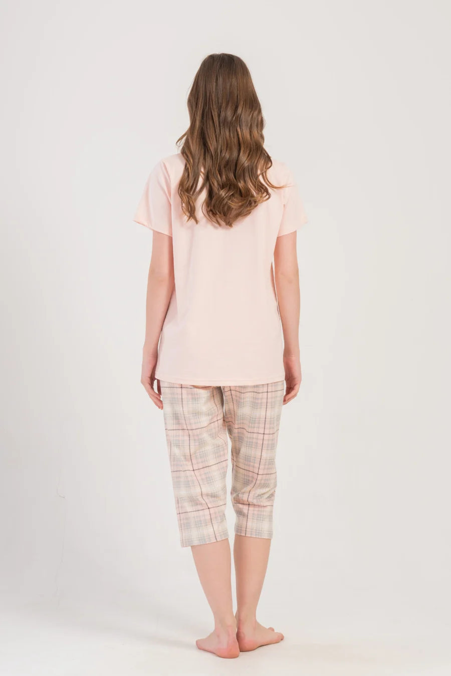 Piżama Damska Vienetta Hearts, Różowy, r. 1XL-4XL