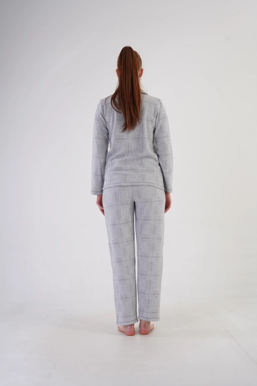 Piżama Damska Vienetta Grey Elegance, Szary, r. M-XXL