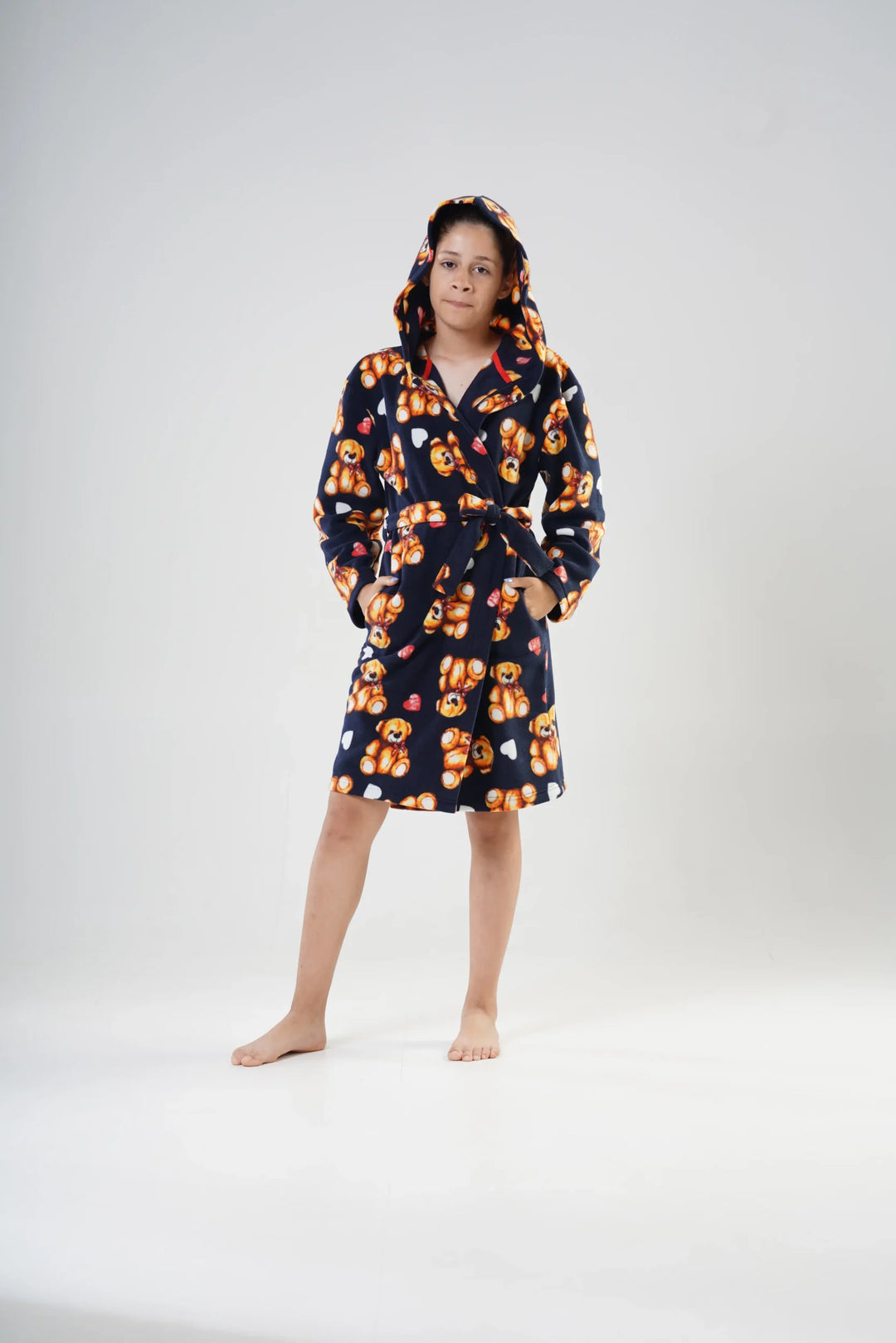 Szlafrok Dziecięcy Vienetta, Teddy Robe, Granatowy, r. 134 - 164