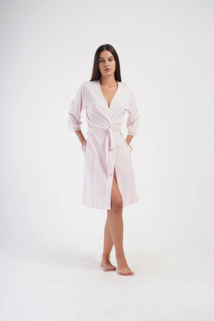 Szlafrok damski PINKbloom, Różowy, r. S-XL