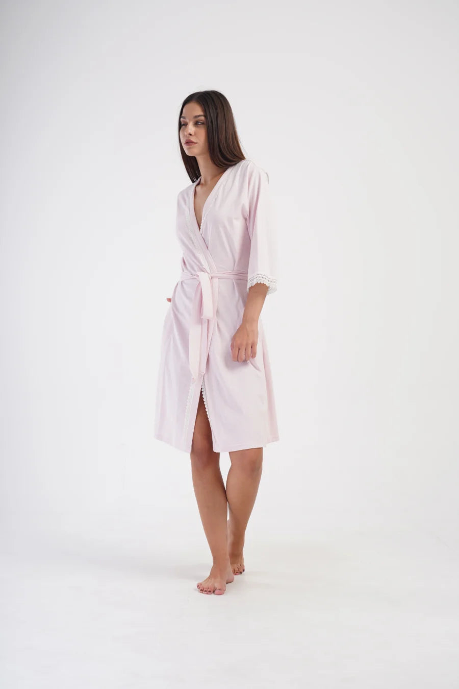 Szlafrok damski PINKbloom, Różowy, r. S-XL