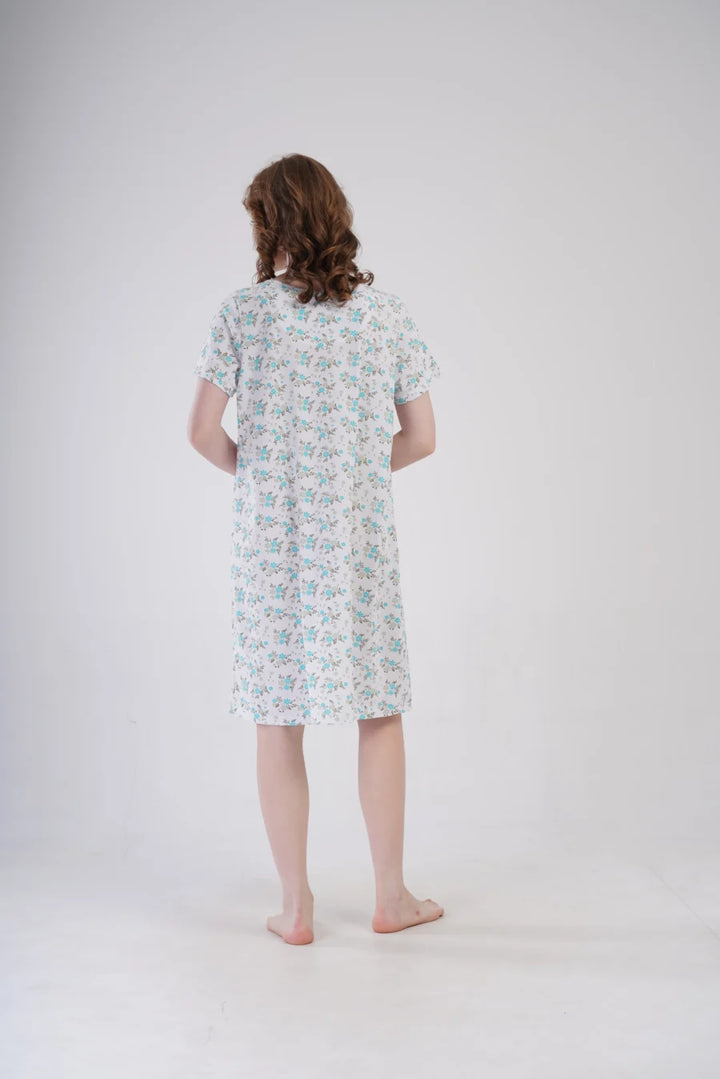 Koszula Nocna Vienetta Flolar Garden, Biały, r. 1XL - 4XL