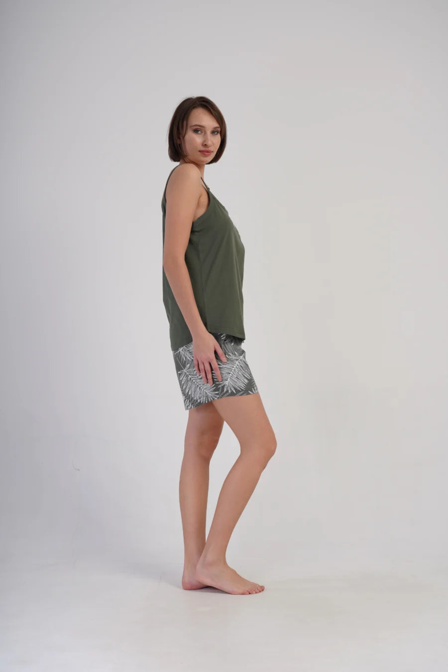 Piżama Damska Vienetta Hope, Zielony, 1XL-4XL