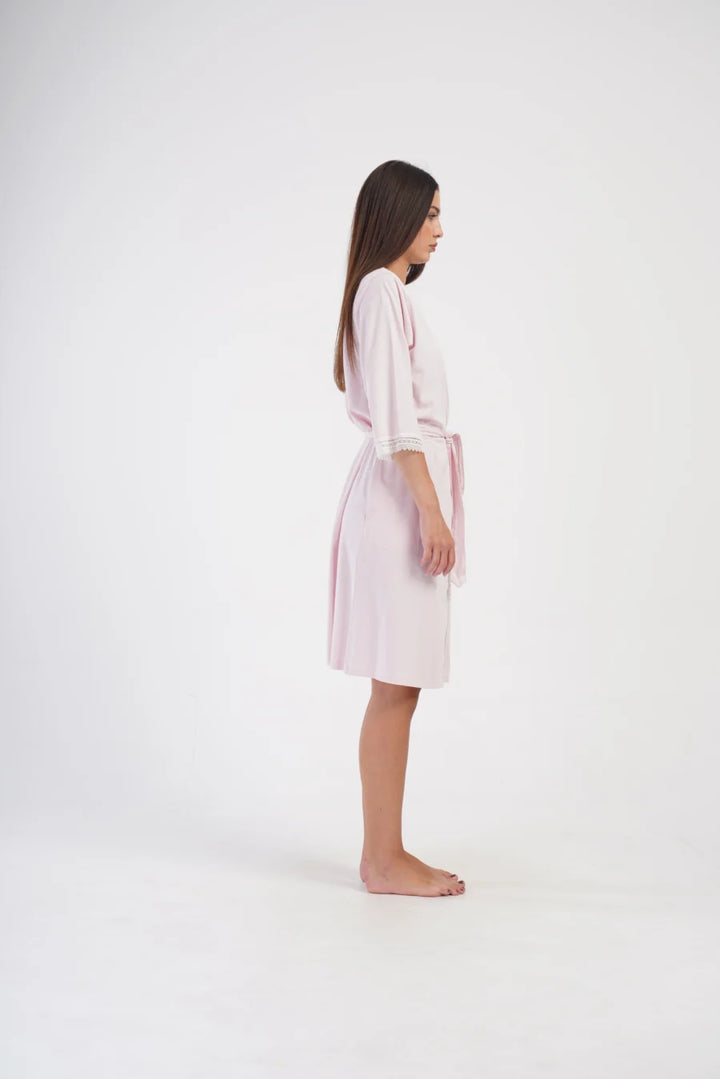 Szlafrok damski PINKbloom, Różowy, r. S-XL