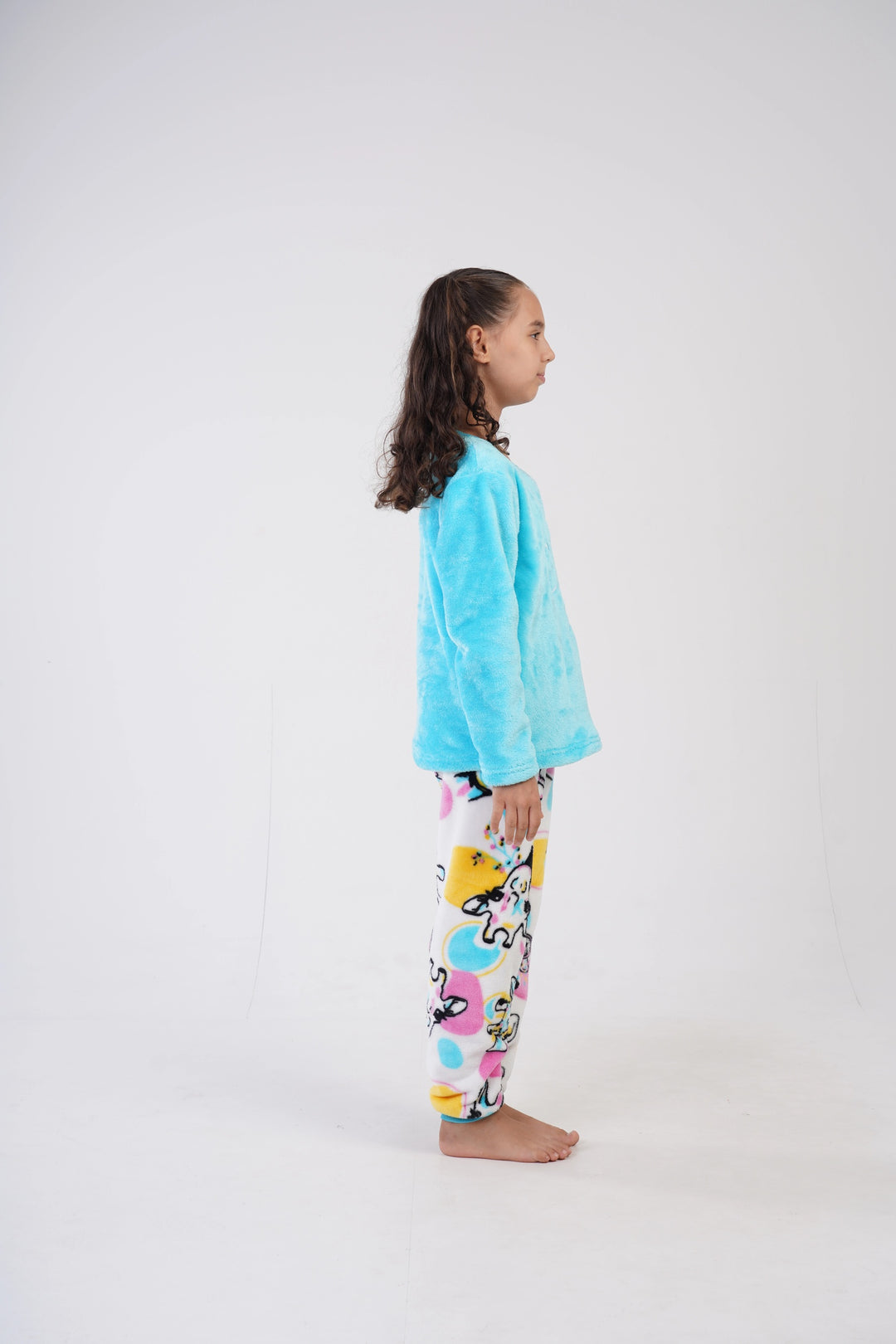 Piżama dziewczęca Vienetta  Freaky Giraffe niebieska r. 128-164